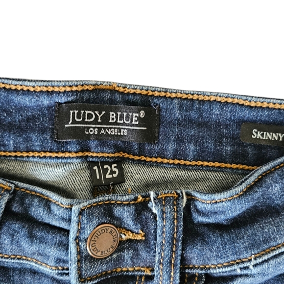 Judy Blue Dark Wash Denim Skinny Denim Jeans Size 1/25 - Picture 3 of 5